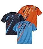 ATLAS FOR MEN - 3er-Pack T-Shirts Summer Sport - 4XL