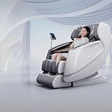 JNAMQK Massagesessel Ganzkörpermassagesessel Schwerelosigkeit Sprachintelligenz KI Erweiterbare Schienen Sprachintelligenz Jade Sports Airbag-Wickel Lenden- und Beinheizung Bein- und Fußwickel