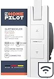 HOMEPILOT RolloTron pure smart, elektrischer Rolladen Gurtwickler | Smart-Home Rollladenantrieb mit Funk | Automatisierung, App, Siri, Amazon Alexa & Google Assistant via Gateway möglich