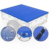 DARWiN® Anhänger Plane inkl. Planenseil 207,5 x 114 cm | PKW Anhängerplane 207 x 114 | 750kg Anhänger Flachplane mit Ösen | Abdeckplane wasserdicht | Plane für Stema Anhänger Abdeckung & viele mehr