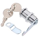 Healeved Schrankschloss mit Schlüssel Zinklegierung Nockenschloss Korrosionsbeständig für Schubladen Briefkästen und Wohnmobil Türen Ersatzschloss für Möbel und Aktenschränke