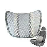 Raypontia Rückenlehnenstütze aus Netzstoff, Lordosenstütze aus Netzstoff - Atmungsaktives, ergonomisches Stützsitzkissen aus Eisseide | Robustes Sitzkissen mit Rückenstütze, weiche