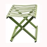 MESOVFCA Tragbarer Klapphocker, Outdoor-Klappstuhl, tragbar, faltbar, leicht, Aluminium, Camping, Reisen, Outdoor, Strand, Wandern, Angeln, Armeegrün