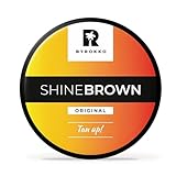 BYROKKO Shine Brown Bräunungsbeschleuniger Sonnencreme (210 ml), Bräunungscreme Wirksam in Solarium und im Freien, Erzielen Sie eine natürliche Bräune mit natürlichen Inhaltsstoffen