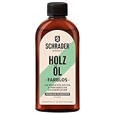 SCHRADER Holzöl - Möbelöl Farblos - Pflegeöl für Holzmöbel & Holzoberflächen - 250ml - Made in Gemany