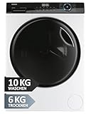 Haier I-PRO SERIE 3 Waschtrockner HWD100-B14939 I Waschmaschine Trockner Kombi I 10kg Waschen & 6kg Trocknen I Energieklasse A, Kombiklasse D I 1.400 U/Min. & leiser Direktantrieb I Washer Dryer