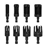 8Pcs Stecker Cutter Gerade ClawDrill Bit Set Holzbearbeitung Loch Schneiden Werkzeug 5/8 '3/8' 1/4'