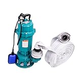 IBO TAUCHPUMPE 550W MIT ZERKLEINERER PUMPE + 2' STORZ C KUPPLUNG + 30m SCHLAUCH SET - FÄKALIENPUMPE Wasserpumpe, Pumpe, Schmutzwasserpumpe MIT ZERKLEINERER UND MIT EINEM SCHWIMMSCHALTER