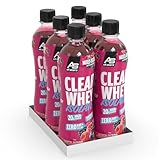 All Stars CLEAR WHEY ISOLATE, lecker, fruchtiger Eiweißdrink ohne Zuckerzusatz, Erfrischungsgetränk für Sportler mit hochwertigem Whey Protein Isolat mit nur 79 Kalorien, 6 x 500ml, Mixed Berry