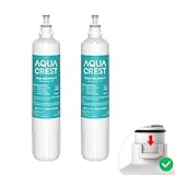 Aquacrest F-1000, 4204490 Filter, Ersatz für InSinkErator® F-1000 F-2000 F-3000 Sub-Zero 4204490, 4290510 und AquaPure AP Easy C-Complete, Sub Zero Wasserfilter-Ersatz, NSF/ANSI 42, 2 Packungen