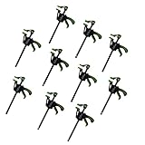 TRUTZHOLM 10er Set kleine Einhandzwingen mit Soft-Grip-Griffen 35x105 mm Spannbereich: 0 bis 105 mm | Dehnbereich: 71 bis 190 mm