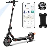 E Scooter mit Straßenzulassung 350W Motor,25-30km Reichweite,8.5' Wabenreifen Elektroroller Belastung LED bis 120kg 20km/h ABE Elektro Scooter Faltbarer E Roller für Pendeln Duales Bremssystem