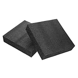 jojofuny 2 Stück Teiliges Schwarzes Flexible Reißfeste Verpackungseinlagen aus Moosgummi für Tägliche Nutzung Formbare Polsterschaumplatten als Füllmaterial für Pakete und DIY verpackungen