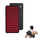 Rotlicht-Wickelpad – Infrarot-Pulsmatte mit 660 nm rotem Licht und 850 nm Nahinfrarot, 45,7 x 20,3 cm mit verstellbarem, abnehmbarem Klettverschluss für Schulter, Taille, Bauch, Oberschenkel