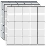 DEWOO Fliesenaufkleber Metro Wandfliesen Fliesen Klebefliesen Weiß Selbstklebende Quadratische Küche Bad (30.5 x 30.5cm 10-Stück)