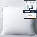 KNERST® Traumkissen zum Reinkuscheln - Kopfkissen 80x80 cm für verführerisch weiche Nächte - ergonomisches Schlafkissen ideal für Jede Schlafposition - Polster - Öko-Tex & Made in Germany