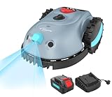 YARDCARE V100 Mähroboter ohne Begrenzungskabel, mit Vision-Navigation, Hindernisvermeidung(150 Arten), 4,0 Ah Akku Rasenmäher Roboter, Rasenroboter mit Graskamm, Ersatzklingen