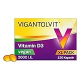 Vigantolvit 2000 internationale Einheiten Vitamin D3 Vegan Weich 120 stk, Kapsel