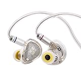 LINSOUL TANGZU Wan'er S.G II In-Ear-Monitor,HiFi Kabelgebundene Ohrhörer,10 mm Dynamic Treiber PET Membran Gaming Kopfhörer mit 2pin abnehmbarem OFC-Kabel (Weiß, 3,5 mm)