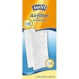 Swirl Airfilter Universal (für Staubsauger, Zuschneidbarer Filter für saubere Staubsaugerabluft, Geeignet z.B. für AEG, Philips, Kärcher, Miele, Siemens, Rowenta, Samsung, Bosch)