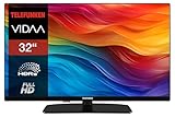 TELEFUNKEN Fernseher 32 Zoll Smart TV VIDAA XF32VP750M Full HD Fernseher, HDR TV mit integriertem Triple-Tuner, LED TV schwarz