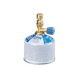 CFH Bunsen-Laborbrenner BL 1700 - Kompakter Gasbrenner für Labor, Handwerk und Experimente. Stufenlos regulierbare Flamme, Ca. 600 °C Arbeitstemperatur, Inklusive Universaldruckgasdose UG 230