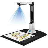 XUCS Tragbarer Dokumentenkamera-Scanner, Buchscanner Für Lehrer, 8 Megapixel, Aufnahmegröße A4, Auto-Flatten & Intelligentes Schneiden, Für MAC Und Windows-System