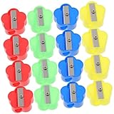 Uonlytech 40 Stück Bleistiftspitzer Schulmaterial für Anspitzer Studenten süße Schulsachen Partytütenfüller für Klassenzimmerzubehör Bleistifte Buntstifte Abs Zufällige Farbe