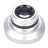 Silberne Starke Anwendbarkeit Aluminiumlegierung Kamera Fisheye Objektiv, 37mm 0.25X Super Fisheye Zusatzobjektiv für 37mm Kaliber Kamera Objektive