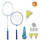 Trainingsgerät für Badminton, tragbar, automatischer Rückprallfederball, Tennis-Trainingsgeräte, Übungshilfe, Fitnesszubehör, Sportgeräte für Kinder