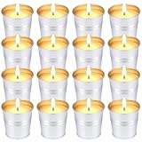 16 St Citronella Kerze Outdoor, 280 Std.Brenndauer, Draußen Citronella Duftlichter Kerzen Natürliche Sojawachs Zitronella Duft Kerze Garten Indoor Beste Geschenk für Camping Picknick Terrasse