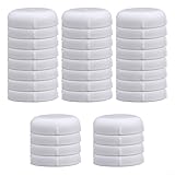 32 Stück Schmiedeeiserne Terrassenmöbelgleiter, wesentlicher Schutz für Stuhl- und Tischbeine, reduziert Lärm und Kratzer (weiß)