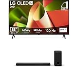 LG Bundle OLED55B49LA TV 55' (139 cm) OLED Fernseher DS77TY 3.1.3 Dolby Atmos Soundbar (400W) mit kabellosem Subwoofer