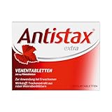 Antistax extra Venentabletten, Filmtablette 360 mg, 30 Stück, mit der medizinischen Kraft des Roten Weinlaubs, bei schweren & geschwollenen Beinen, nächtlichen Wadenkrämpfen, Venenschwäche