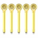 SagaSave 5 x Korrekturroller, weiße Korrekturbänder, 5 mm x 6 m, Schulbedarf zum Schreiben, Tagebuch, Notizen, ergonomische Korrekturstifte (YL)