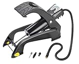 MICHELIN Einzylinder-Fußluftpumpe Analog – Präzise Luftpumpe für Auto, Fahrrad & Outdoor, langlebig & leistungsstark, Schwarz