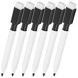 VILLFUL 10 Stück Whiteboard Marker Stifte mit Feiner Spitze und Magnetischer Rückseite Abwischbare Wasserbasierte Tinte in Schwarz für Büro Schule und Zuhause Langlebig und Leicht