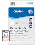 Cramer Reparatur Set weiss alpin - für Badewannen, Duschwannen & Waschbecken - professionelle Lösung zur Behebung von Schlagschäden und Abplatzungen auf Emaille, Keramik und Acryl