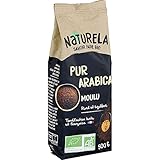 Naturela – Gemahlener Kaffee Pur Arabica Bio – 500 g frisch gemahlene Bohnen für einen aromatischen und natürlichen Aufguss, perfekt für Liebhaber von Bio-Kaffee. - Das 3er-Set