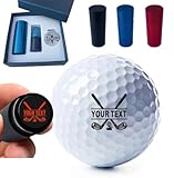 JSWLYWMTPJ Golfball-Stempel, personalisierbar, selbstfärbender Golfball-Stempel, wiederverwendbar, Golfball-Stempel, Markierung Ihres eigenen Golfballs, Golfball-Stempel, Golfergeschenk, Golfzubehör,
