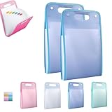 Fächermappe mit 13 Fächer, 2 Stück Dokumentenmappe A4 mit Index-Tabs, Zeugnismappe Dokumententasche Ordnungsmappe Mappe Organizer für Büro Hause Schule Dokumente Schulsachen