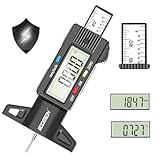 GODESON Digitaler Profiltiefenmesser für Reifen,Reifenprofiltiefenmesser Digital Mit Großes LCD Display, Reifen reifenprofilmesser für Motorrad, Auto, LKW in Zoll/MM