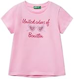 United Colors of Benetton Mädchen 3i1xg10jb T-Shirt, Rosa, 116 cm