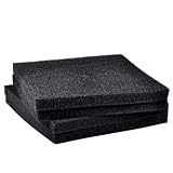 BYLYUIVN Filterwatte Aquarium Schwarzer Filtrationsschaum for Aquarien, biochemischer Filterschwamm, Skimmer, Lange Nutzungsdauer, Filterschwamm(25PPI,50x50x4cm)