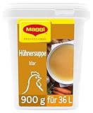 MAGGI Professional Klare Hühnersuppe, sofort löslich, Ergiebigkeit 36L, 1er Pack (1 x 900g GastroBox)