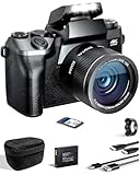 SWE Digitalkamera 4K 64MP Digital Kamera Fotokamera mit 4.0' Touchscreen, Autofokus WiFi Kompaktkamera 16X Digitalzoom Fotoapparat Camera für Einsteiger Jugendliche mit 64G Karte, 3000mAh Akku, Tasche