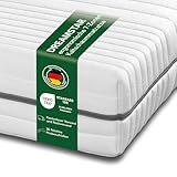 DREAMSTAR Kaltschaummatratze Vital Silber XXL 24 cm hoch| Ergonomische 7-Zonen Matratze aus Kaltschaum |Härtegrad 3 (H3) Öko-Tex Zertifiziert | Hypoallergen & Antibakteriell | 140 x 200 cm