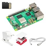 Rasppishop Raspberry Pi5 Bundle 2 GB RAM rot/weiß, Netzteil, Gehäuse, Kabel, 32GB Speicherkarte