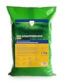 Linsor RSM 2.2.2 Schattenrasen, tiefwurzelnd, Trockenlagen, Rasenmischung strapazierfähig, trittfest, Regel Saatgut Mischung alle Standorte, 1kg für 40m²