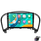 5G WiFi 1280 * 720P Autoradio für Ni-ssan JUKE 2010-2014 Kabelloses CarPlay/Android Auto Radio DSP HIFI 9 Zoll Touchscreen BT5.0/OBD2/FM/RDS UIs GPS-Navigation MIC Rückfahrkamera(Color:8 CORE 12+256G)